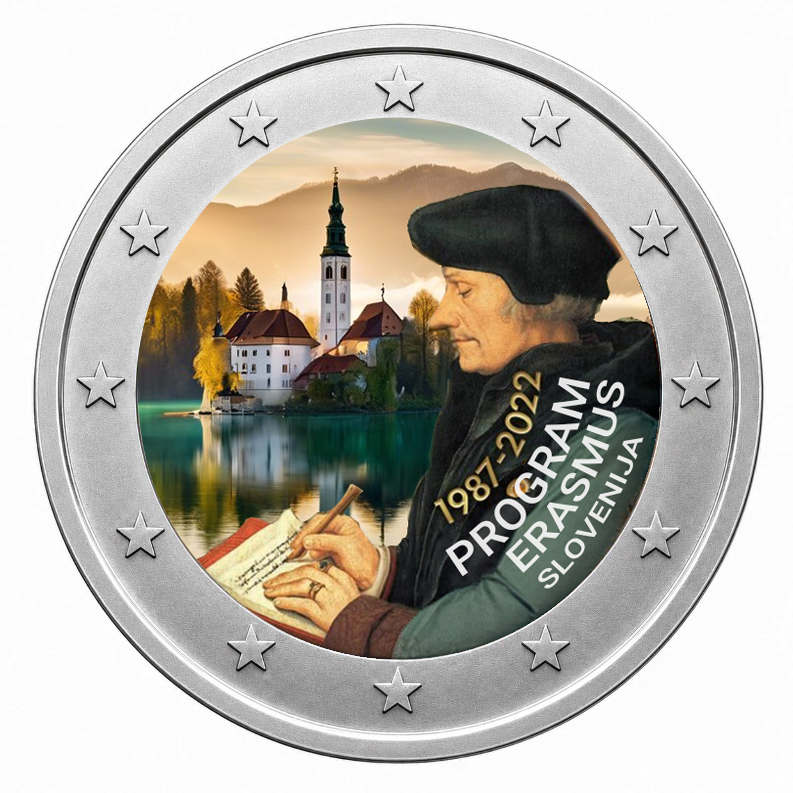2 Euros Erasmus Slovenia (Coloured)